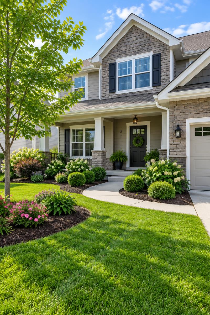 Front yard landscaping