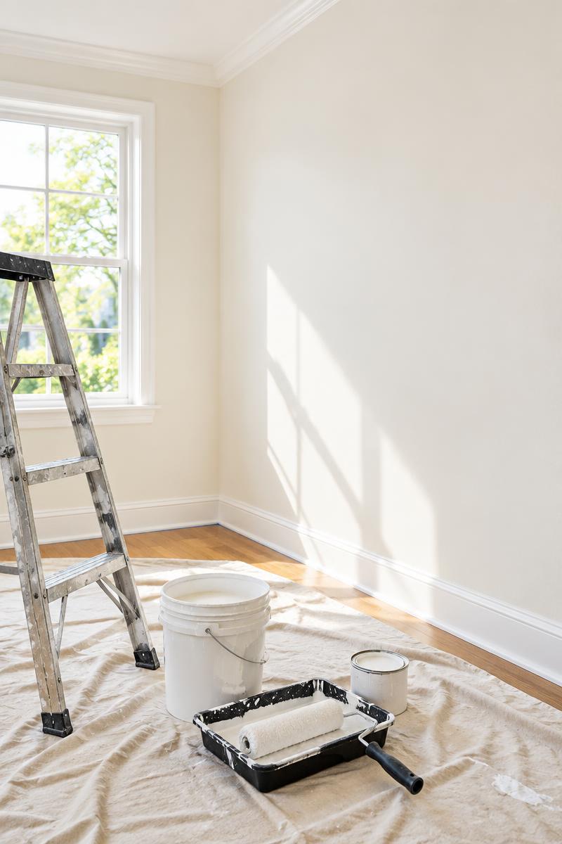Fresh interior paint
